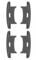 cyclingcolors 4x Embout guidage de lame de volet roulant en PVC noir Coulisse Maintien Treuil Fenêtre Store Ouverture Fermeture Tablier, pour lame alu de 55 x 13mm