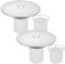 ASelected 2 Pack Shower Drain Cover Replacement, Chrome Shower Trap Cover, 90 Mm or 115 Mm Shower Plughole Cover Removable Top Shower Waste Trap Cover, Shower Tray Drain Cover Fast Flow