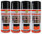 various-Pintura Spray Antioxidante Negra 400 Ml para las Superficies de Metal, Hierro y Aluminio,Pack de 4 Unidad