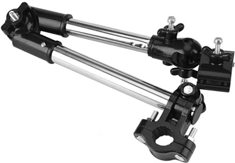 Nimomo Wheelchair Umbrella Holder, 360° Adjustable Stretch Mount Stand Holder for Bicycle/Baby Cart/Wheelchair/Stroller/Golf Cart (Black)