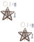 Cabilock 2st Christbaumschmuck Rattan-baumspitze Dekorationen Für Baumspitzen Weihnachtsbaum Stern Topper Dekoration Beleuchteter Baumspitzenstern Blutbeutel Pentagramm Zubehör Hölzern