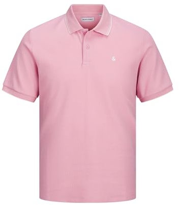 JACK & JONES Jjeaustin Polo SS Noos, Nectar Rose - Détails : Play, XL