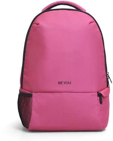 BE YOU Giochi Preziosi Zaino Rosa, Tasche Interne, Tasca Pc/Tablet, Fodera Interna Personalizzata, Schienale E Spallacci Imbottiti, Tirazip Personalizzato Dim 31×43×19,5 Cm - 26 L
