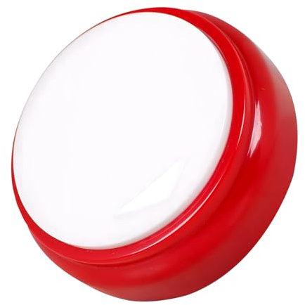 MAUJOY Horloge Parlante,Voix Française Claire Plus Facile à Comprendre- avec Réveil Alarme sonore pour Alzheimer, Malvoyants, Aveugles ou Personnes Agées (Red+White)