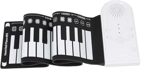 Vaguelly Piano Enrollable Con Teclado Plegable De 49 Teclas Piano Electrónico Para Principiantes Que Viajan