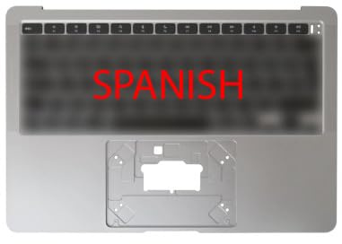 reboot - Carcasa superior con teclado español (A2337), color plateado compatible con Mac Book Air M1 13 2020 compatible con Apple - Grado C