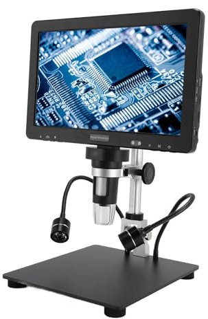 LCD-Digitalmikroskop, Münzmikroskop-Lupe 10,1 Zoll Kompakt mit Fernbedienung für die Forschung