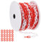 PATIKIL Red/White Plastic Chain, 131 ft 6mm Safety Barrier Chain Large Plastic Chain Long for Crowd Control, Queue Line, Parking, Fence, Gate, Concert, Construction Site Decoration