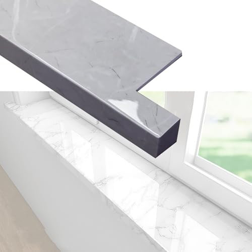 XILYZMO Fensterbank Innen Kunststoff, Moderner Fensterbank- Schutz, Veranda Dekorative Erkerfenster-Abdeckung, Dicke 8mm Arbeitsplatte Verlängerungsplatten