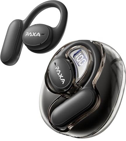 Open Ear Übersetzer Kopfhörer mit Echtzeit-Sprachübersetzung, Bluetooth 5.4, ENC-Mikrofon und Touch-Steuerung – kabellose Übersetzungskopfhörer für Reisen und Arbeit, OpenAir5 Schwarz