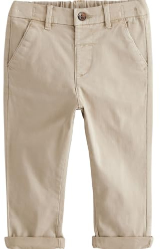 NEXT Jungen Chinohose mit Stretch Stein 80-86
