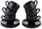 Villa d'Este Home Tivoli 1996 Set 6 tazzine caffè 90 ml con piattino in gres, Horeca Black