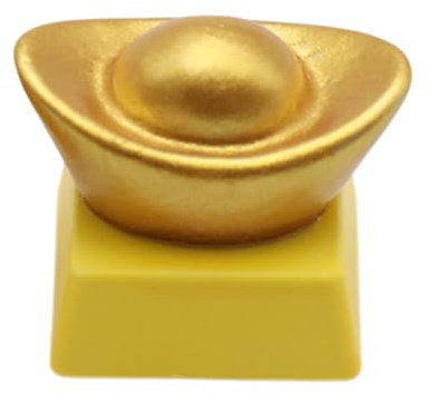Keycap Golden Dollar Shape Creative Chinese Theme Keycaps For Mechanical Keyboards Decoration 1PC Mechanical Keyboard Accessories
