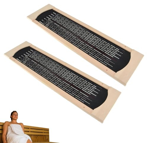Ceramic Infrared Sauna Heater Tube, Heating Panel for Home Spa, 350W Steam Room Infrared Heater Pipe with Guard, Sauna Heating Accessories, for Home, Hotel, Swimming Pool(2pcs)