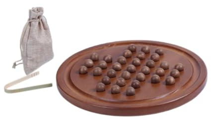 drburpily Klassisches Solitär Brettspiel – Entwicklungsspiel zur Förderung des logischen Denkens und Unterhaltung – Europäisches Brettspiel für Anfänger