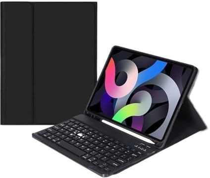 NFQZAWSKX HongHeFu Tablet Zubehör, QWERTY-Magnettastatur-Schutzhülle, geeignet for iPad Air 6 2024 11 Zoll, universell(Black+Keyboard)