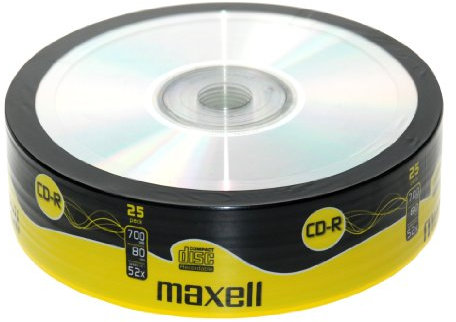 Maxell 624826 CD-R 80 XL Rohlinge (52x Speed, 700MB) - Lot de 10