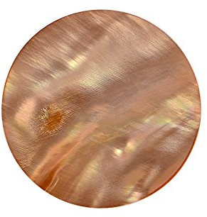 Quiges Natural Shell Small 25mm Coin Rose Gold for Interchangeable Pendant Necklace