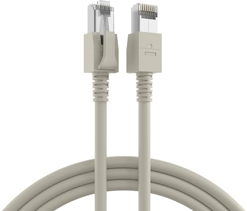 EFB-Elektronik RJ45 Patchkabel S/FTP, Cat.6, VC LED, 1,5m, grau