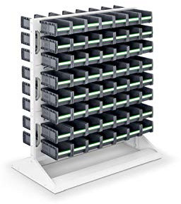 perfo Rack mit 112 bottBoxen, 6 Schlitzplatten