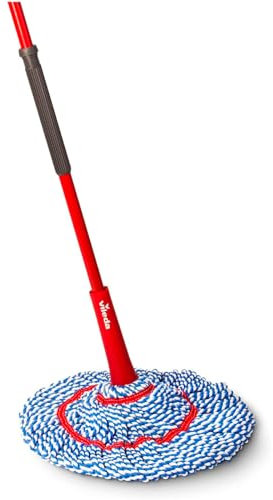Vileda MicroTwist Maxi Mop, Elimina el 99% de Las bacterias, Almohadilla de Pulido, escurrido por Giro, Microfibra, Multiusos