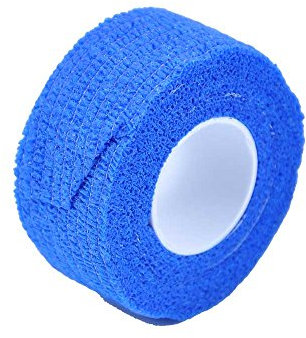 1x MC24® Fingerpflaster Fingerverband Fingertape Wundverband Fingerbandage, kohäsiv, selbsthaftend, 2,5cmx4,5m, blau