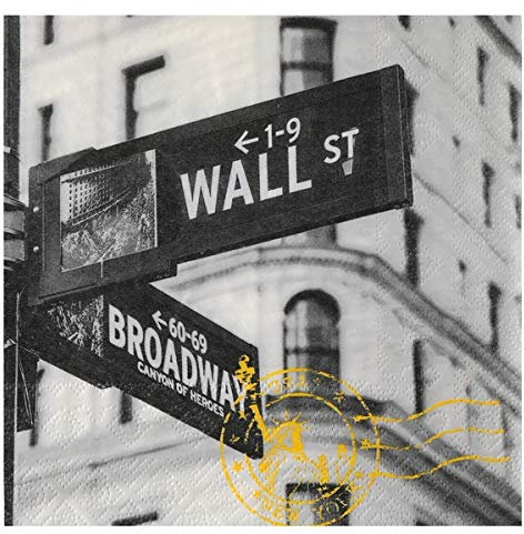 Santex 6251-2, 20 Servietten, New-York-Motiv