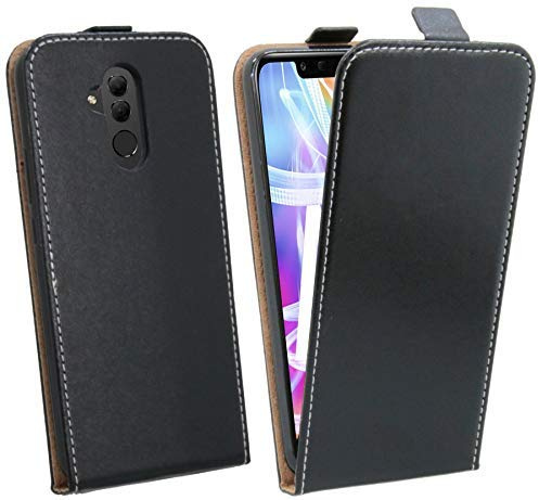 cofi1453 Klapptasche Schutztasche kompatibel mit Huawei Mate 20 Lite Schutzhülle Flip Tasche Hülle Zubehör Etui in Schwarz Tasche Hülle