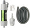 miniwell Paille filtrante à eau par gravité par purificateur d'eau ultralégère et polyvalente avec accessoires optionnels (filtre à eau gris avec connecteur de seau)