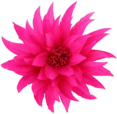 Aurora Collection Fascinator mit Federn Gr. Einheitsgröße, fuchsia