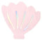 PartyDeco Servietten Muschel 20 Stück 13x12,5cm 3-lagig Papierservietten Geburtstagsservietten Kinder