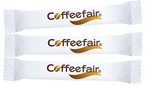 Coffeefair Zuckersticks Weiß 1000 x 3,6g Zucker, weißer Portionszucker, Feinzucker portioniert, ideal für die Gastronomie oder das Büro