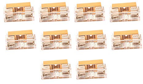 Porfeet PCB-Sicherungshalter, 10 Stück/Set Schalttafelmontage-Gehäuse Für PCB-Sicherungshalter Mit Abdeckung Kompatibel Mit 5x20mm 250V 6A