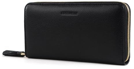 Coccinelle Tassel Zip Around Wallet Noir