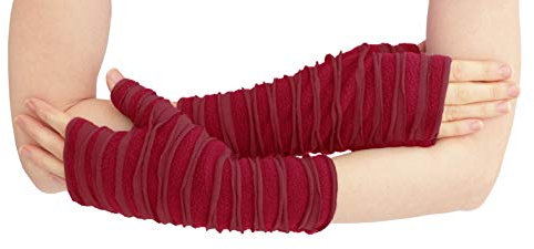 PUREWONDER Damen Armstulpen Handstulpen Nr. 17 Rot