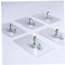 Nuevo PVC fuerte adhesivo clavos de pared cartel sin fisuras gancho de pared impermeable duraderas duraderas transparente cocina tornillo tornillo colgador 5pcs