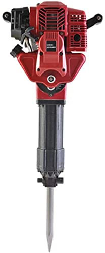 52CC 2 Stroke Gas Demolition Jack Hammer Heavy Duty Concrete Breaker Punch Drill with Point and Flat Chisel, Easy to Use