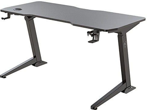 Bureau Assis Debout motorisé Gaming RGo Desk Max 140 – 140 x 60 x 72-121 cm - Bureau Électrique Réglable en Hauteur - Mono-Moteur - Installation Facile(