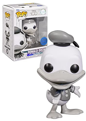 Funko Disney 100 Black and White Donald Duck Pop! Vinyl Collectible Figure - Limited Edition Exclusive