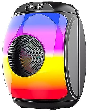 RED5 Wireless Rainbow Colour Changing Party Speaker Multiple Inputs & Microphone
