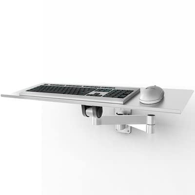 TULN Wandhalterung Tastatur-Ablage Tastatur Halterung Justierbare Wand Maus Tastaturauszug Platzsparende Teleskop Industrie Wand keyboardständer