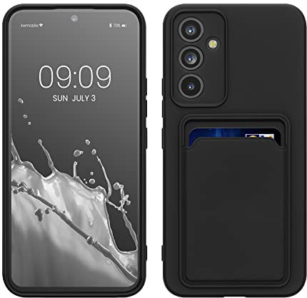 kwmobile Handyhülle kompatibel mit Samsung Galaxy A54 5G Hülle - Handy Cover mit Fach für Karten - in Schwarz