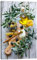Posterlounge Grüne und schwarze Oliven mit einer Flasche Olivenöl Leinwandbild 20 x 30 cm Wandbilder Wanddeko