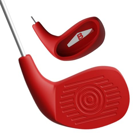 BucketGolf Club - Backyard Outdoor Golf Club with Oversize Club Head to Play BucketGolf, Hit Plastic Or Foam Golf Balls in Grass, Parks, Yards (Right, Junior (8-13))