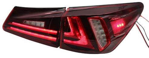 ALOEU Rücklicht Rückleuchte für Lexus is 2006-2013 2 pcs, Rückleuchten Lampe Montage