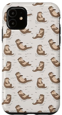 Otter Pattern Funny Cute Animal Sea Otter Case for iPhone 11