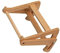 HOMSFOU 1 STK Computer Halterung Aus Holz Computerhalter Halterung Für Tablet-ständer Laptop-Halterung Computerständer Laptop-ständer Notebook-Riser Schreibtisch Laptop-Rack Bambus Hölzern