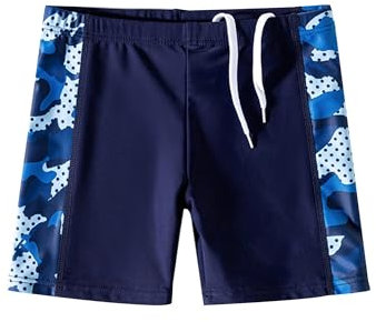 PAEHUIMT Boys Swimming Trunks - Swim Shorts for Kids 3-12 Years, Ages 8-9, Regular, Blue