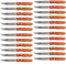 Acan Tradineur - Pack de 24 Cuchillos de Cocina, Hoja de Acero Inoxidable de 10 cm y Mango de Madera, Cubiertos clásicos, Aptos para lavavajillas - 20,5 cm