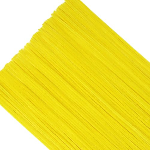 TOAOB 200 Stück Chenille Pfeifenreiniger Gelb 30 cm Lang und 6 mm Breit für Bastelarbeiten und Dekoration Heimwerken
